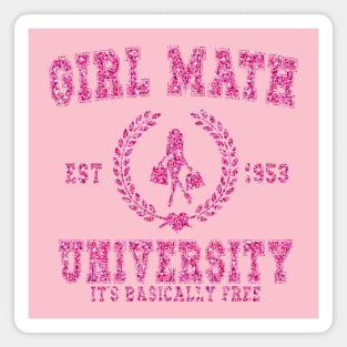 Girl Math University Valentine Shirt or Sweatshirt Gift For Girlfriend, Valentines Magnet